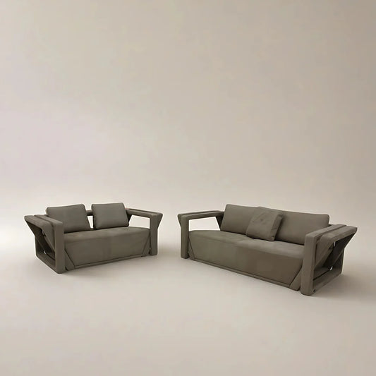 Dita Incro Full Leather Sofa Set