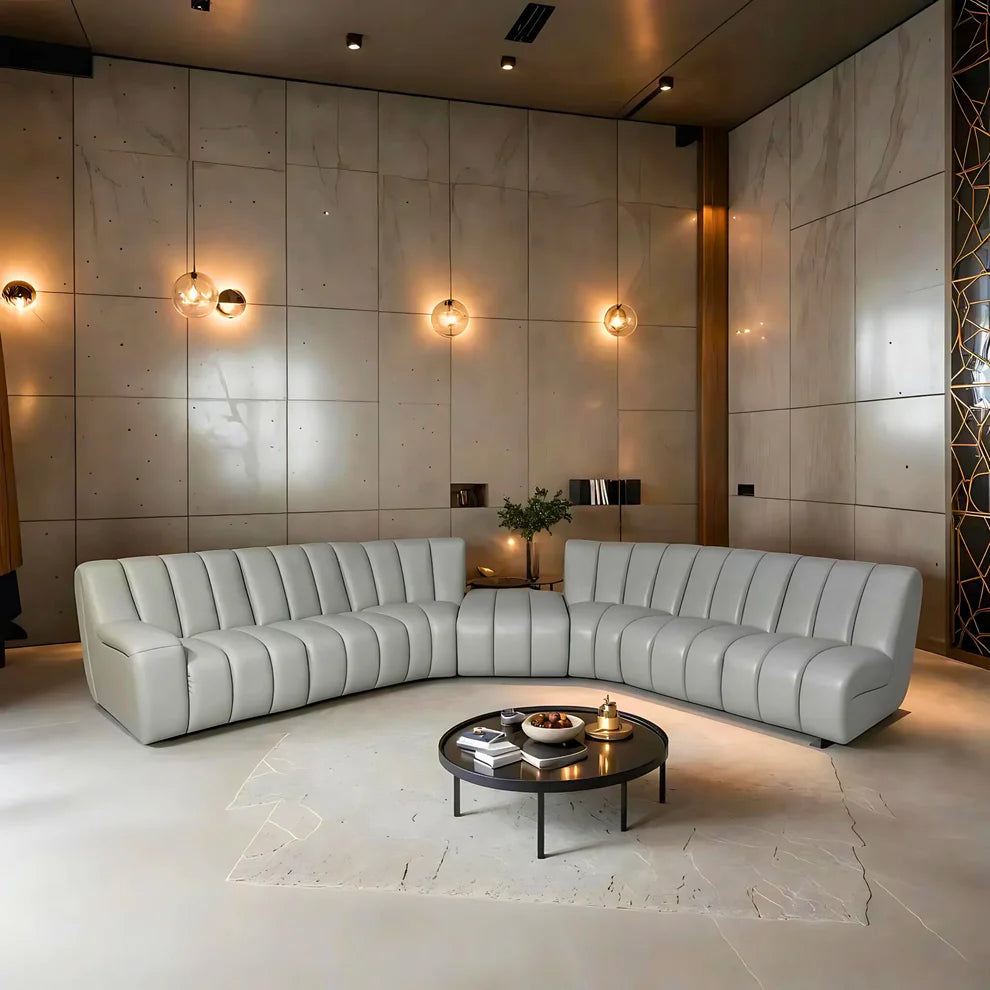 Tiffany Full Leather Modular Sofa