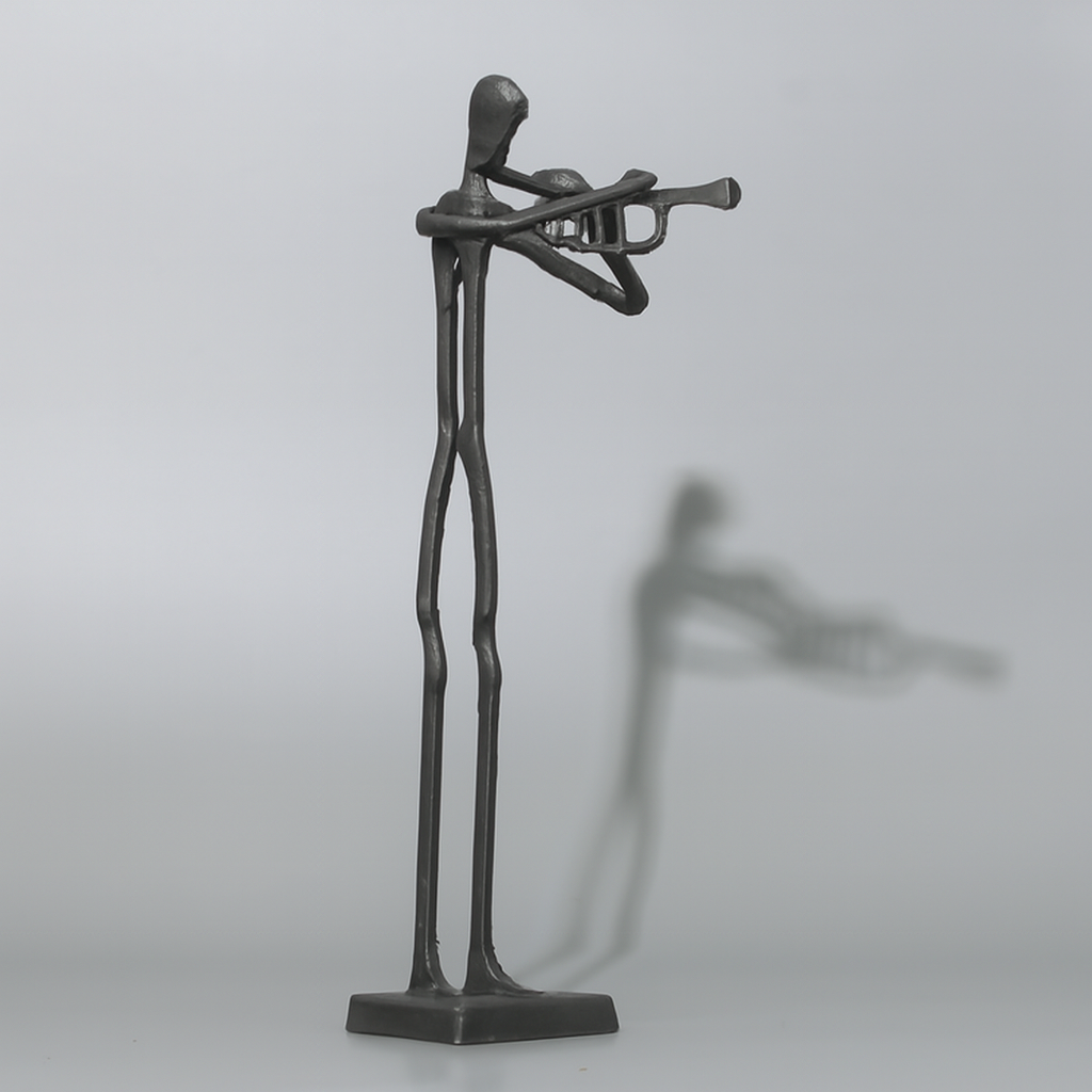 Deco Man With Trumpet Orn12