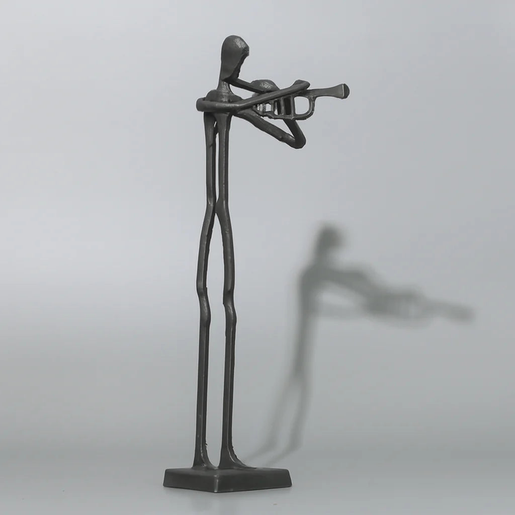 Deco Man With Trumpet Orn12