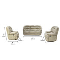 Load image into Gallery viewer, Tulido 3pce Leather Uppers Lounge Suite Dark Beige
