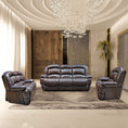 Load image into Gallery viewer, Tulido 3pce Leather Uppers Lounge Suite Espresso
