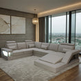 Load image into Gallery viewer, Munich Corner Leather Uppers Lounge Suite
