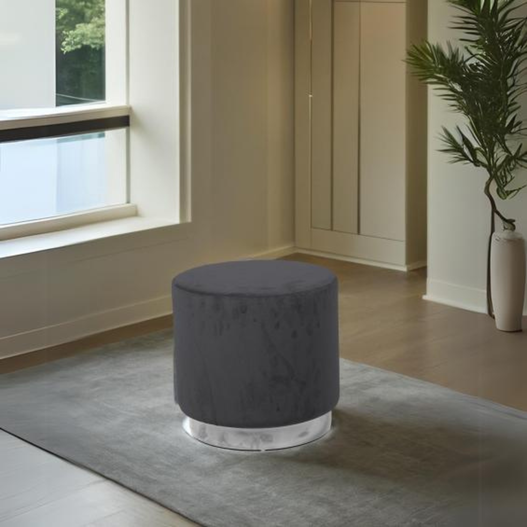 Montague Small Round Ottoman