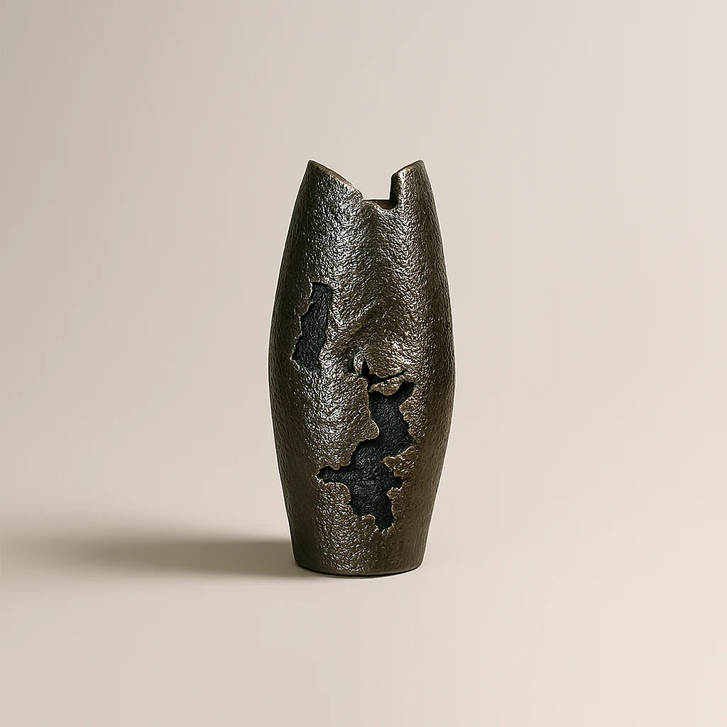 Vase Jute Sm Nickle Al-23830A