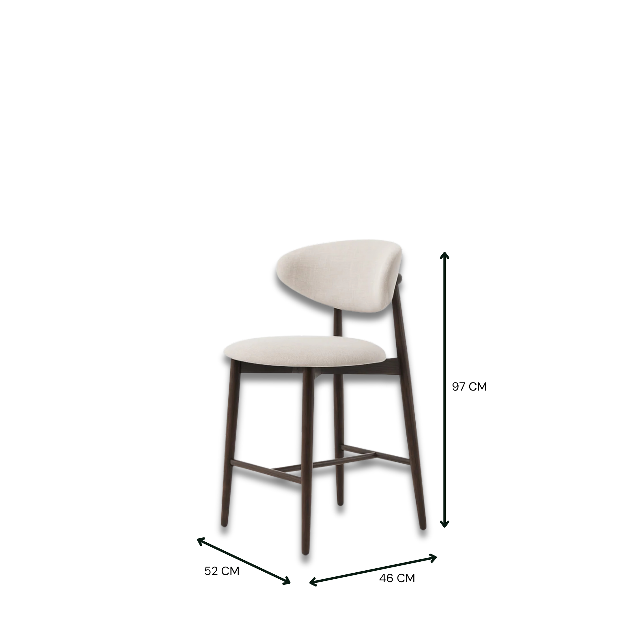 Verona Linen Bar Stool
