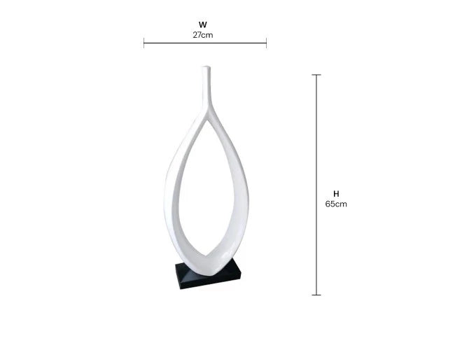 Verticle Eye Vase With Base Can498-A