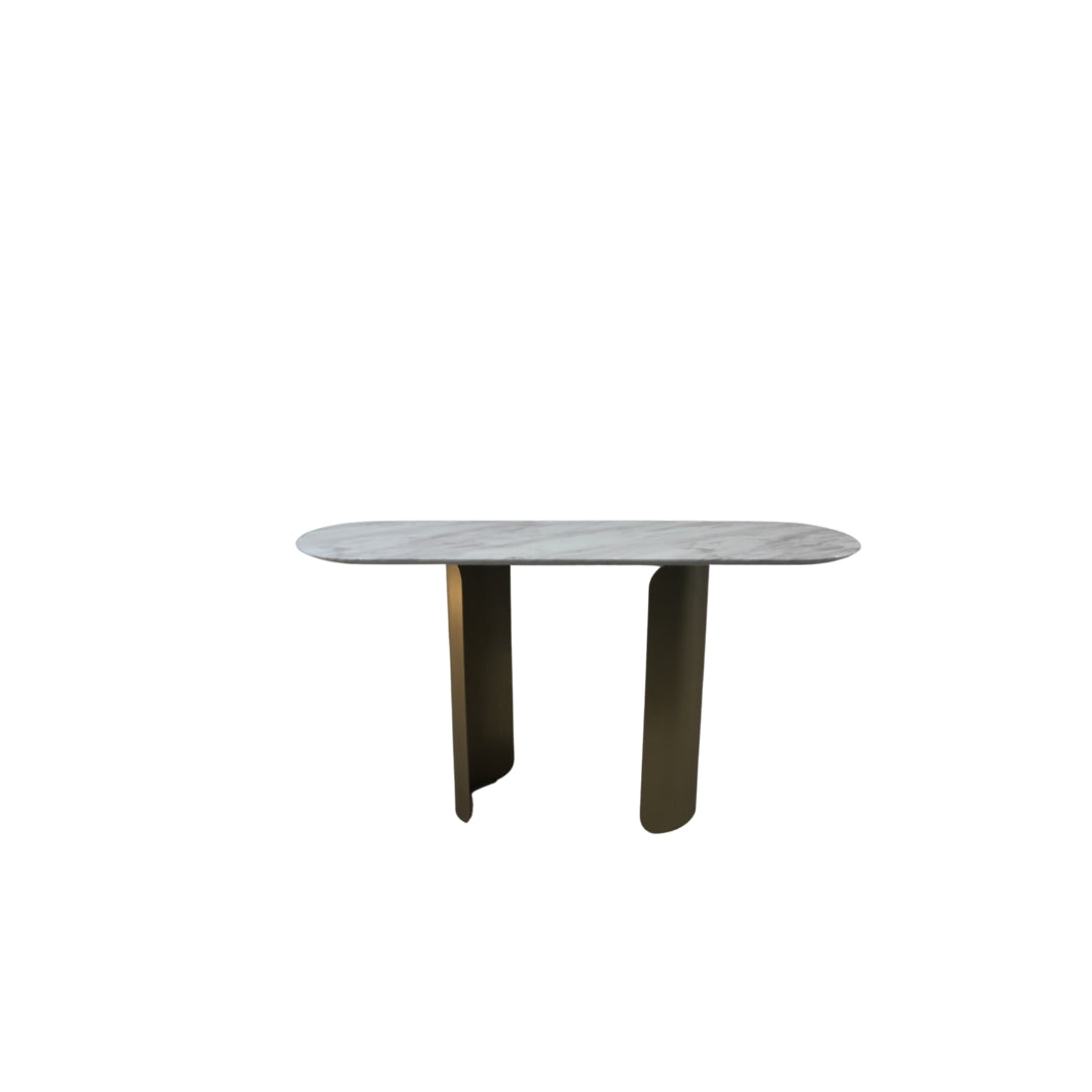 Vittoria Console Gold E-Marble