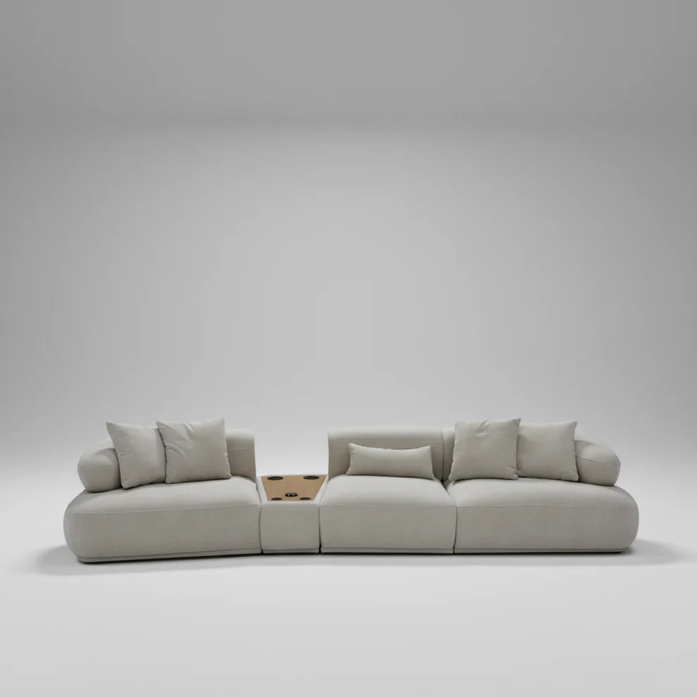 Sergio 4 Seater Fabric Sofa