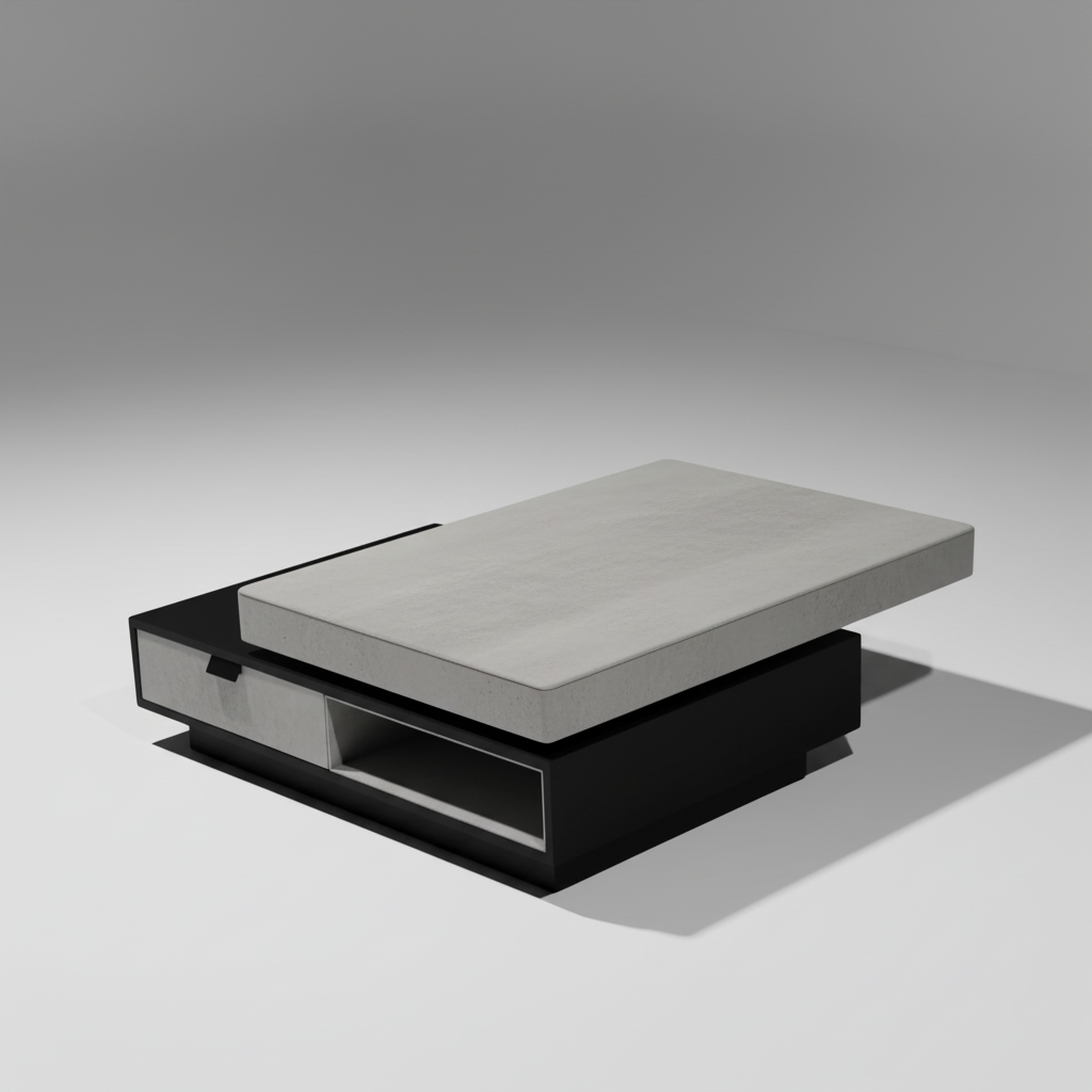 Elton Coffee Table Black And White 552