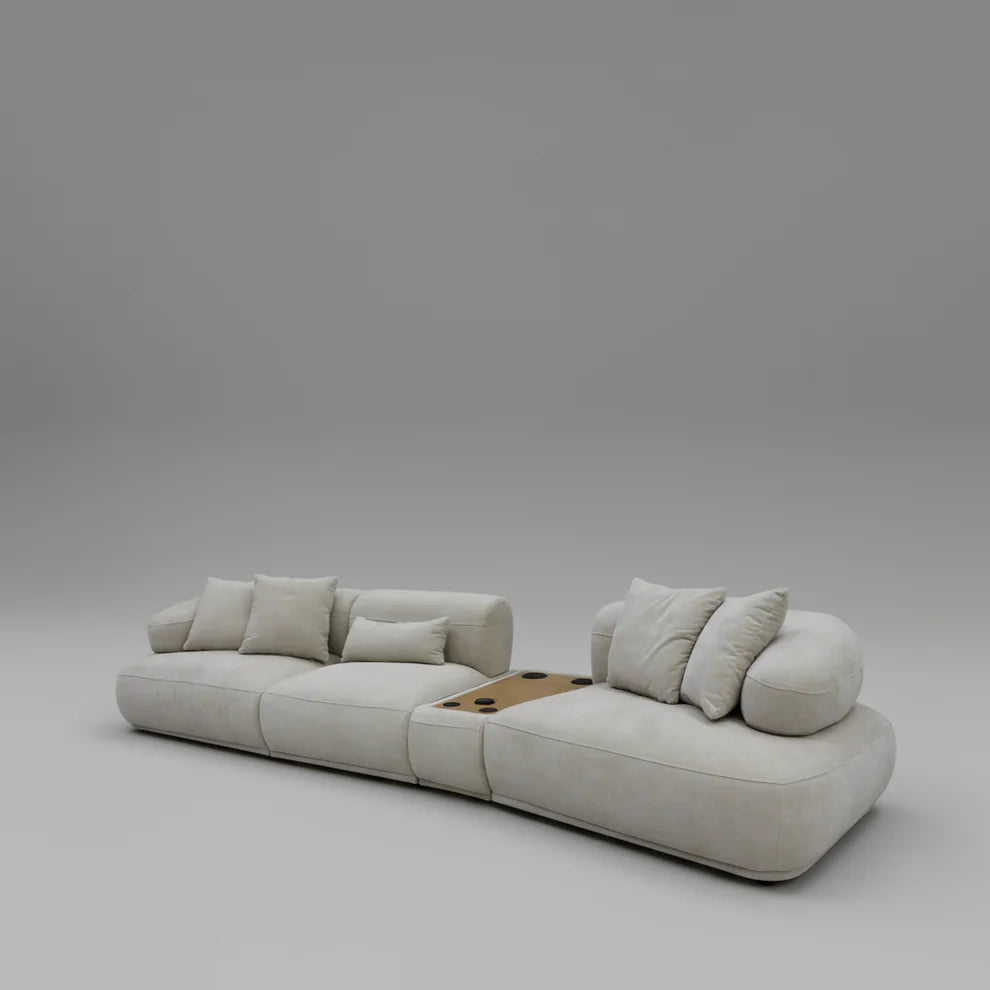 Sergio 4 Seater Fabric Sofa