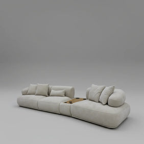 Sergio 4 Seater Fabric Sofa
