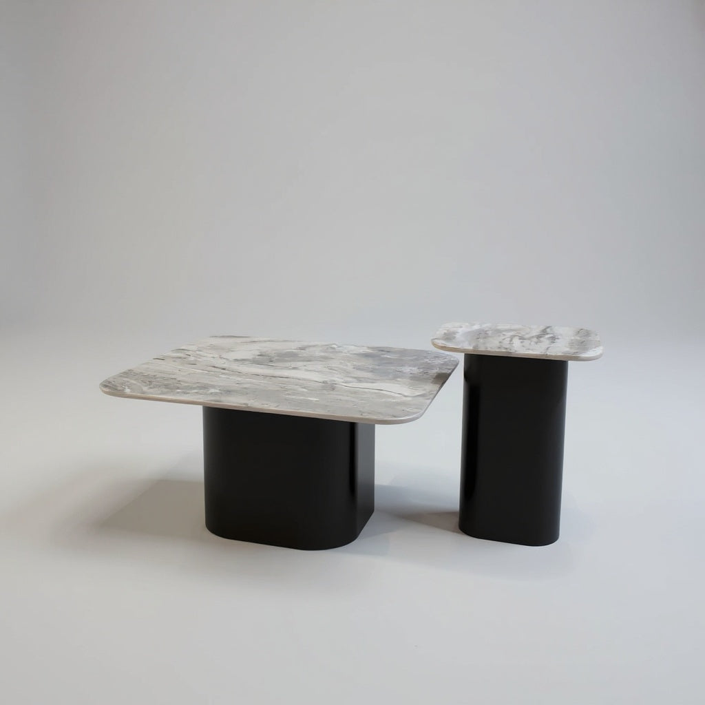 Gayle Set of 2 Coffee Table Marble JS1104