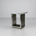 Load image into Gallery viewer, Luson Side Table Silver E-Marble Top 31-15

