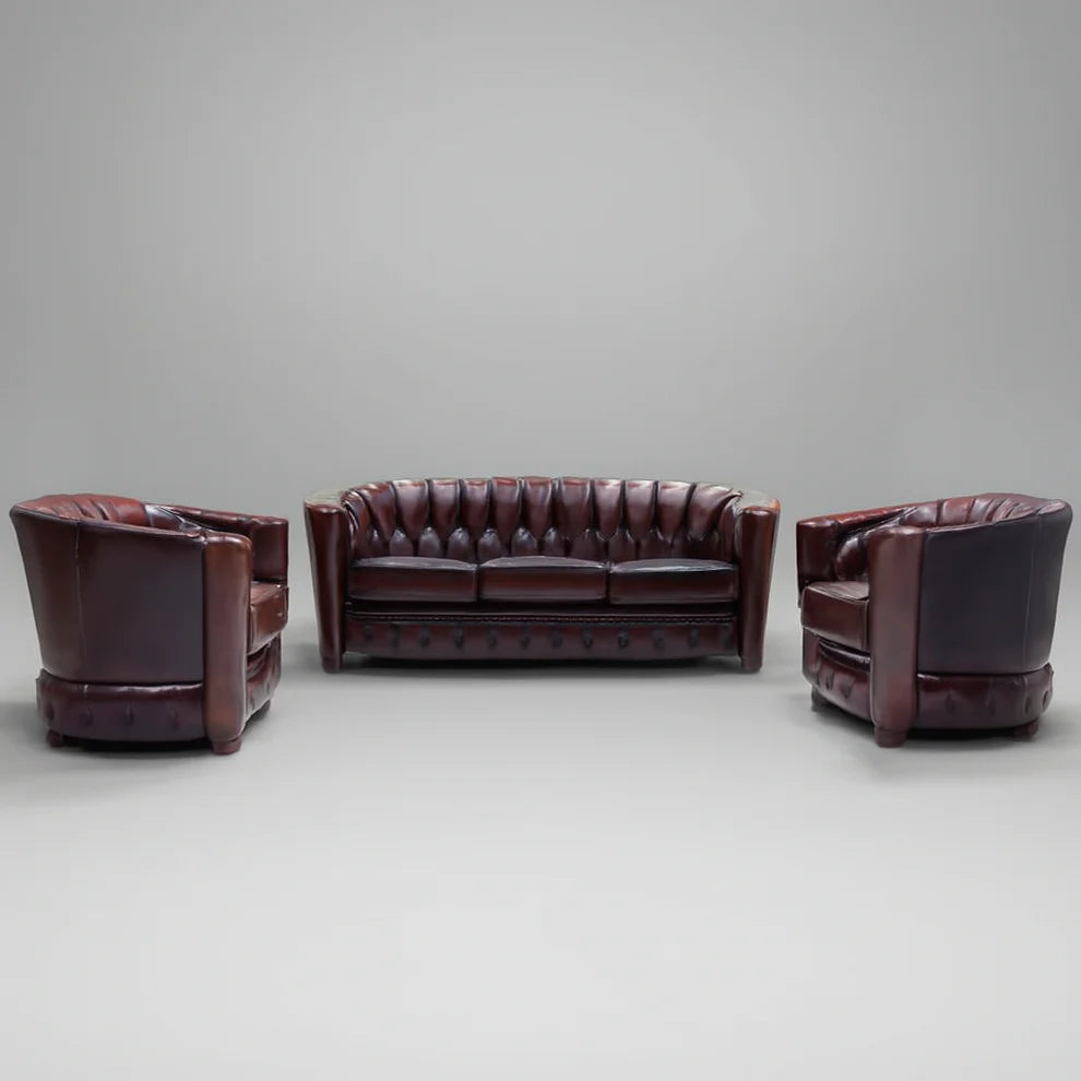 Samantha Leather Sofa Set