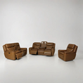 Load image into Gallery viewer, Blanco Leather Uppers Motion Sofa Set
