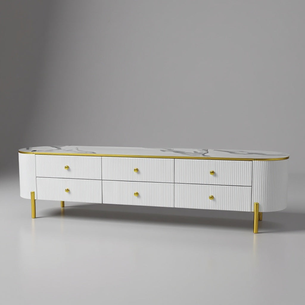 Zak Tv Stand White Dy-101