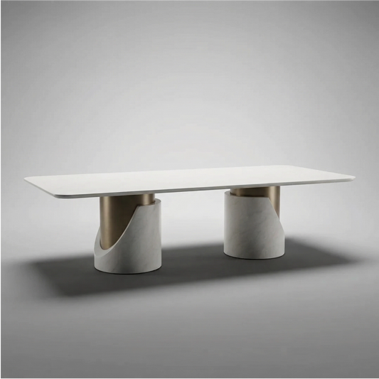 Cyprus Dining Table Milk White