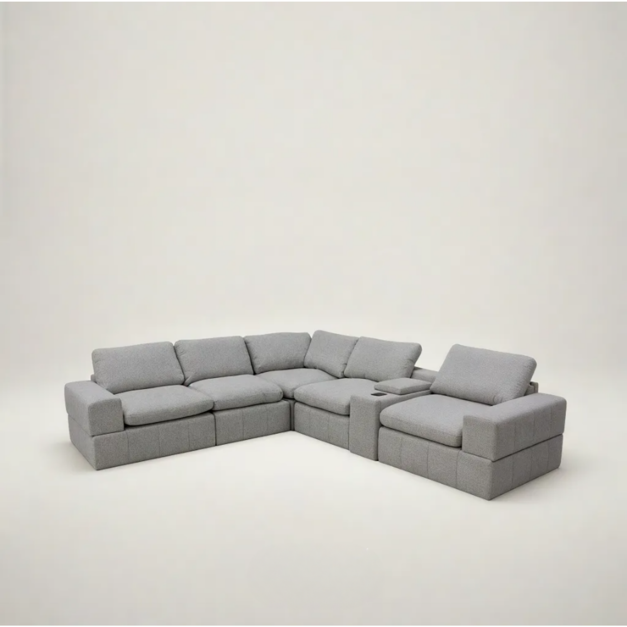 Gaston Fabric Corner Sofa Set