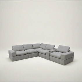 Gaston Fabric Corner Sofa Set