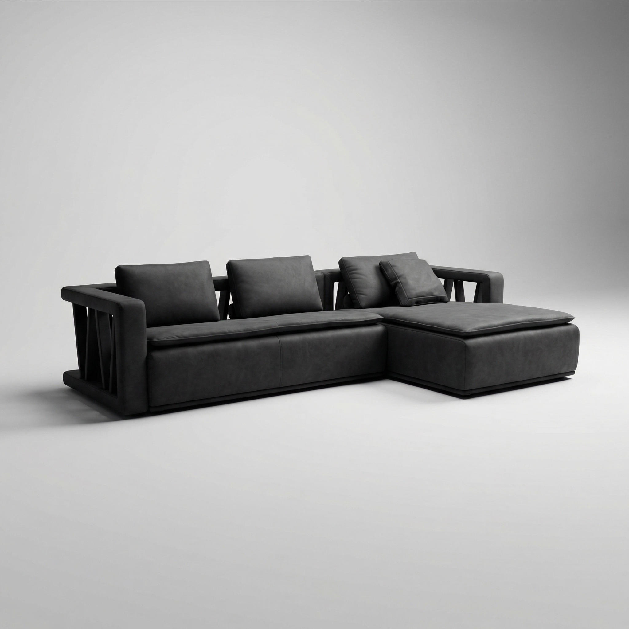Venanzio Full Leather Daybed Sofa