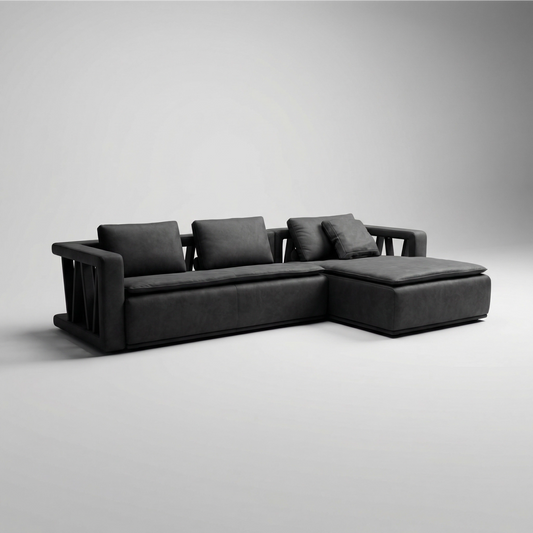 Venanzio Full Leather Daybed Sofa