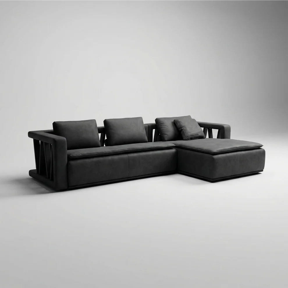 Venanzio Full Leather Daybed Sofa