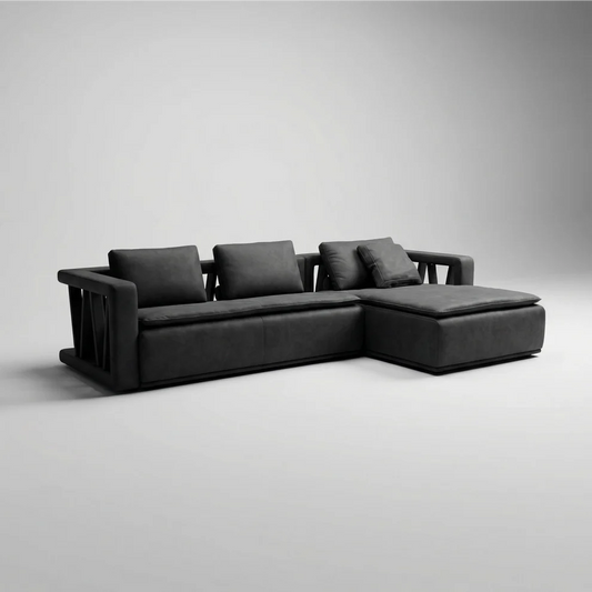 Venanzio Full Leather Daybed Sofa