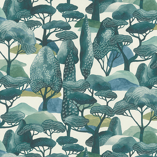 Wallpaper Jamboree-Azure