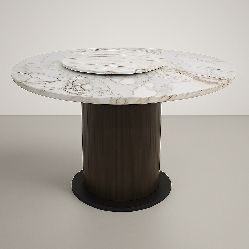 Diablo Dining Table E-Marble Top Round – Essops Home