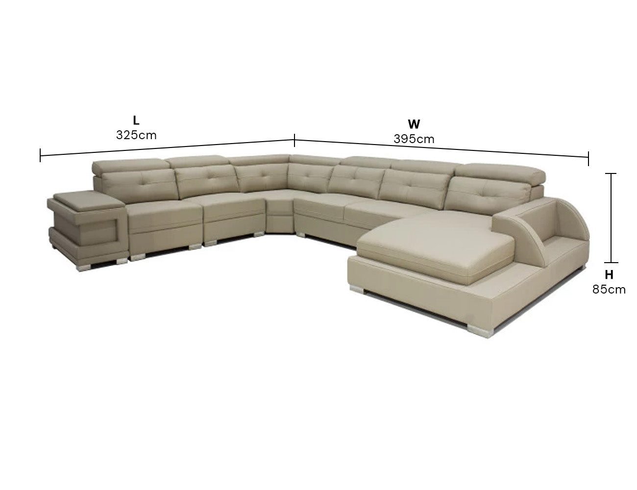 Weby  Corner Lounge Suite Full Leather