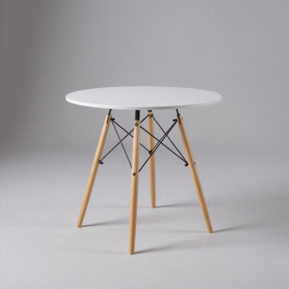 Mike Wooden Dining Table White