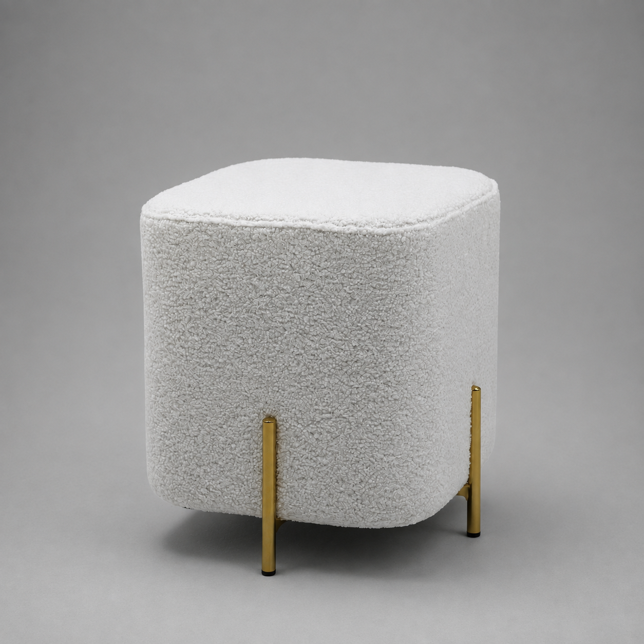 Calvin Ottoman Plain White