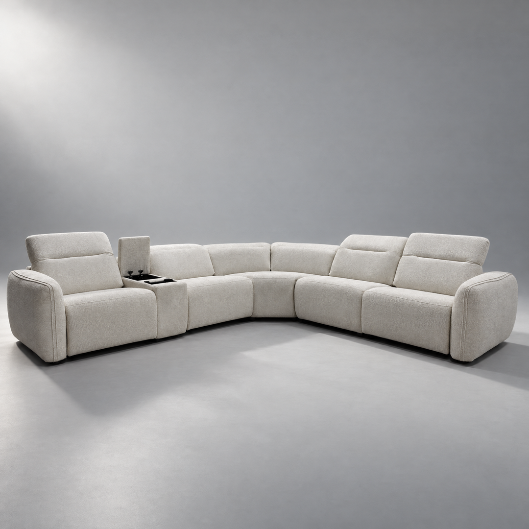 Maldova Fabric Corner Motion Sofa Set
