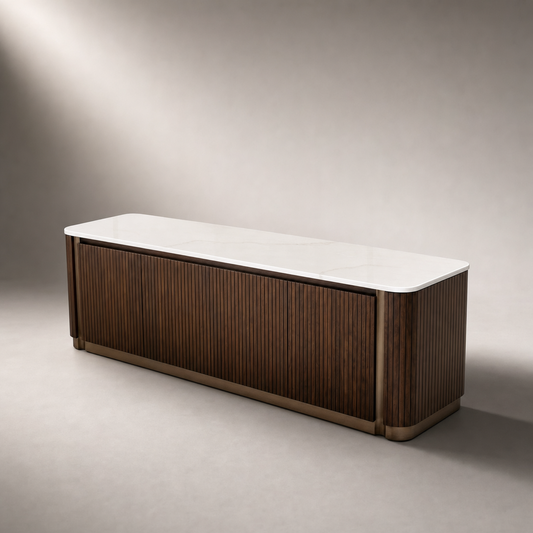 Dome Marble Tv Unit