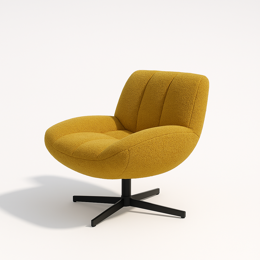Juno Boucle Swivel Chair