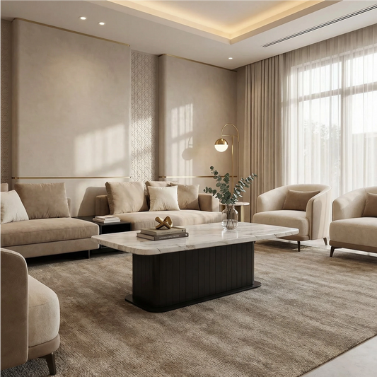 Diablo Coffee Table Ash Veneer E-Marble