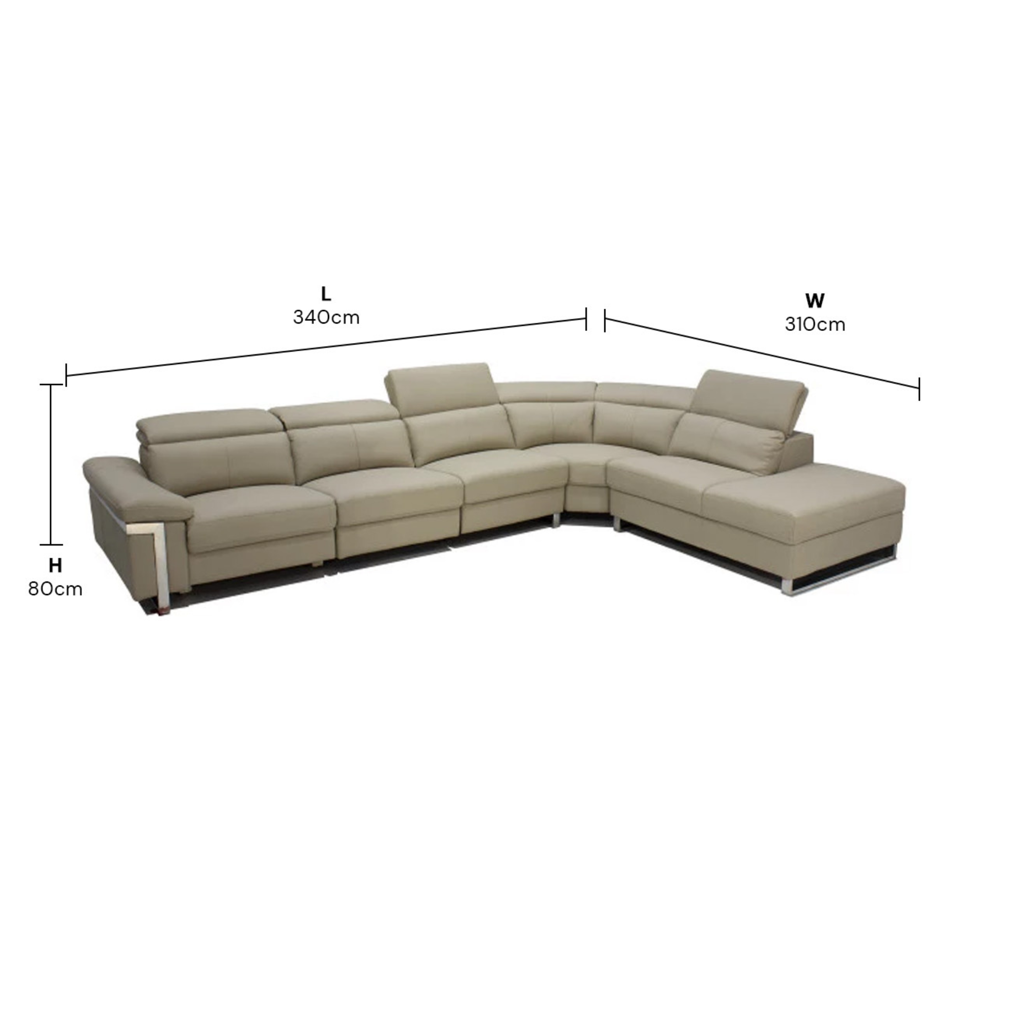 Ergo Corner Full Leather Lounge Suite