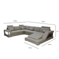 Load image into Gallery viewer, Munich Corner Leather Uppers Lounge Suite
