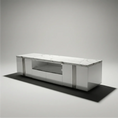 Load image into Gallery viewer, Luson TV Unit Silver Stand E-Marble
